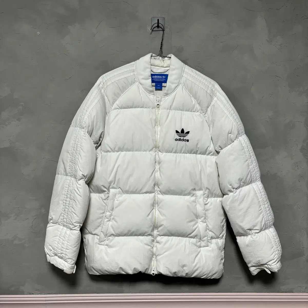 Adidas Firebird Big Logo Bomber Padded White