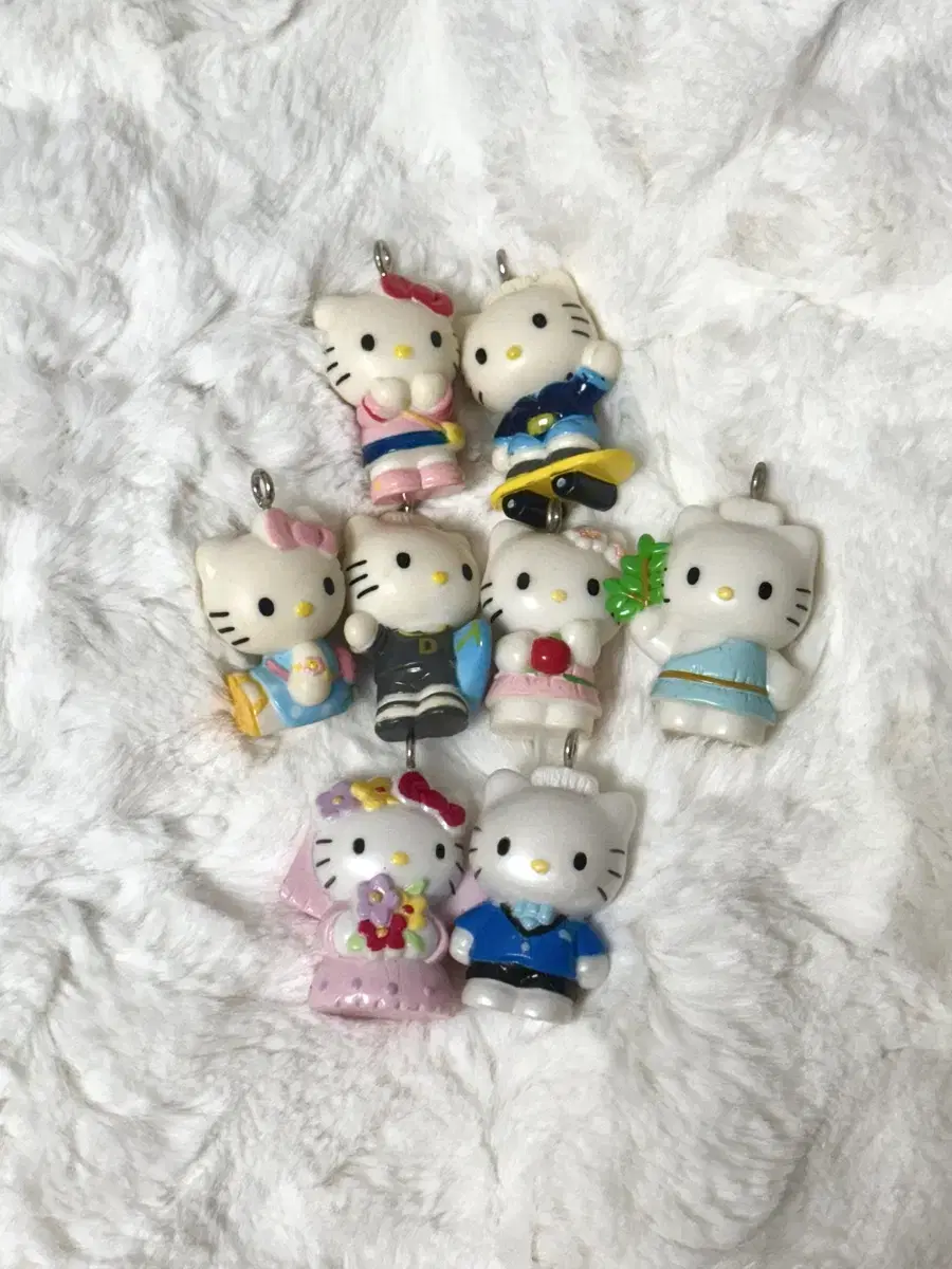 (Set of 8) Classic Kitty keyring Kernel Strips