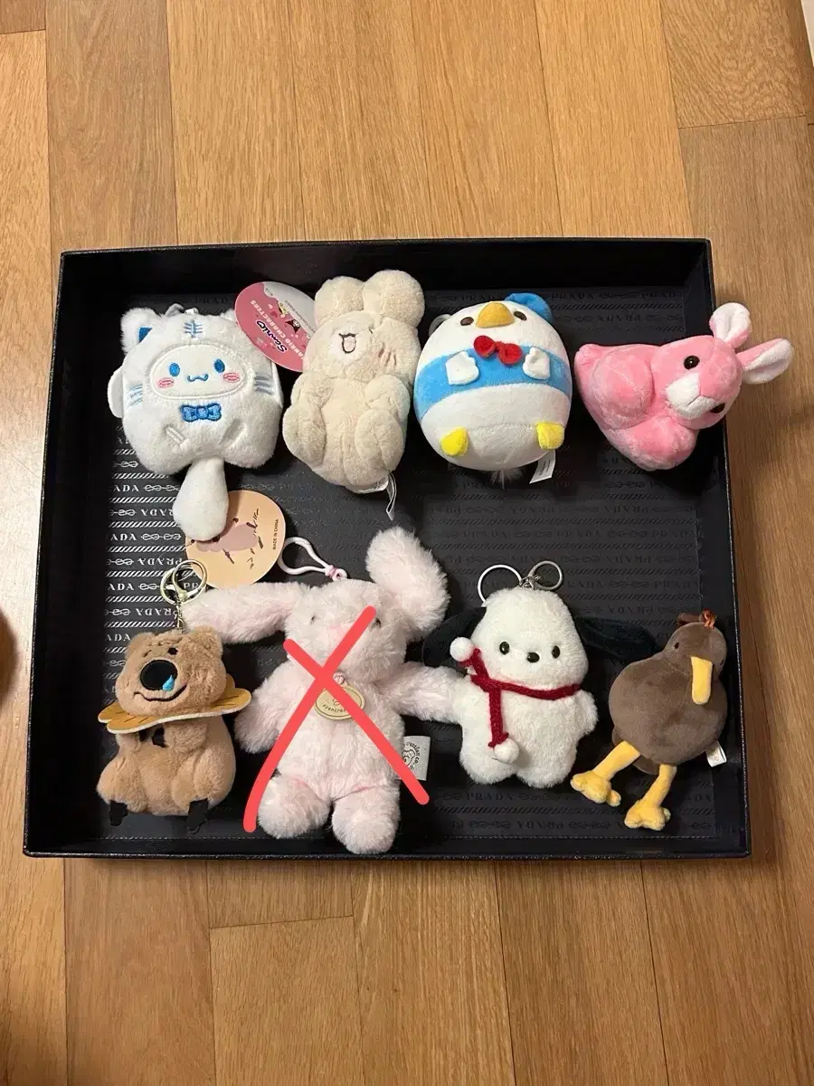 San Rio Pochaco Cinnamoroll Shuya Bunny doll keyring 3000 won per piece