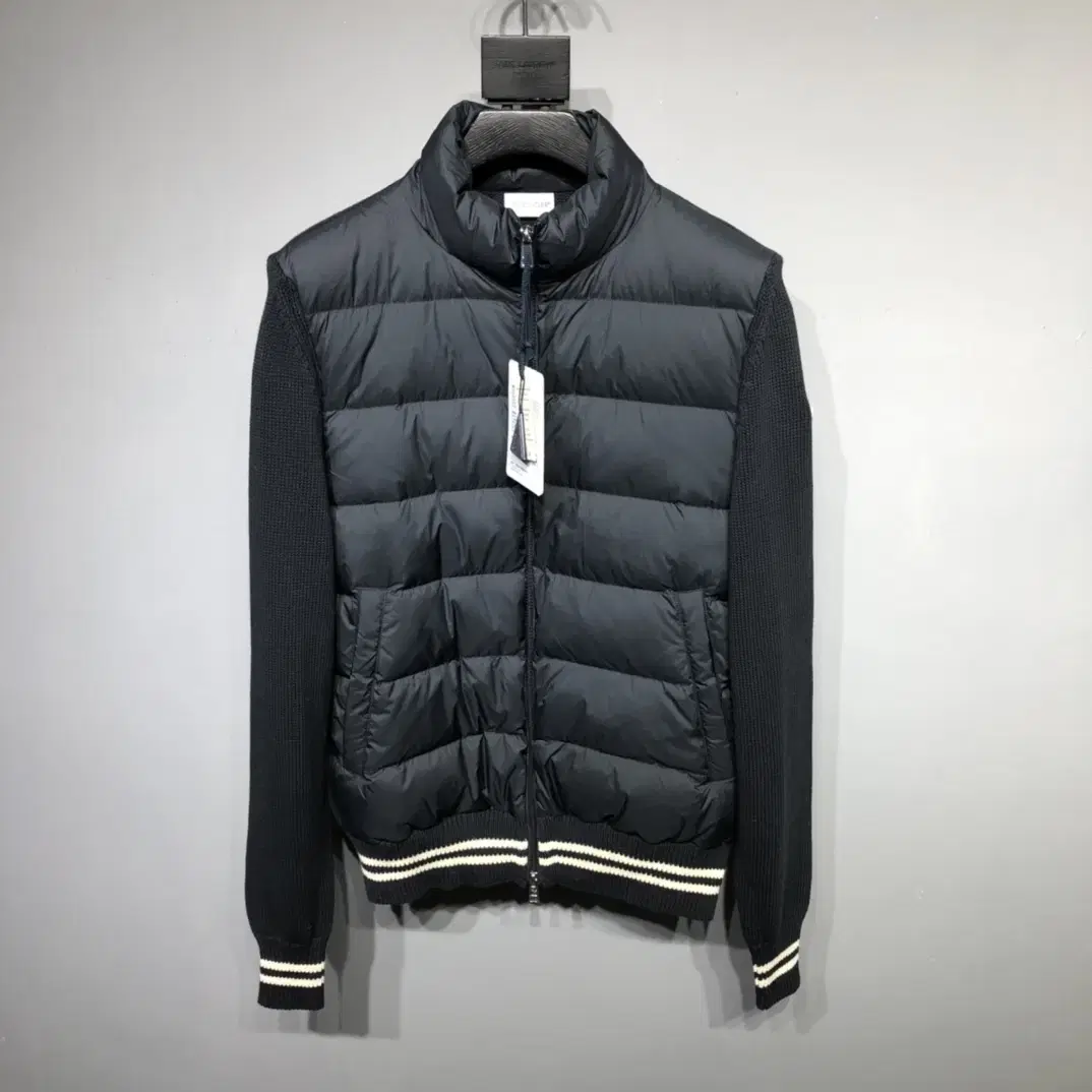 Moncler Men's Knitted Padded Tech Cotton Cardigan Jacket