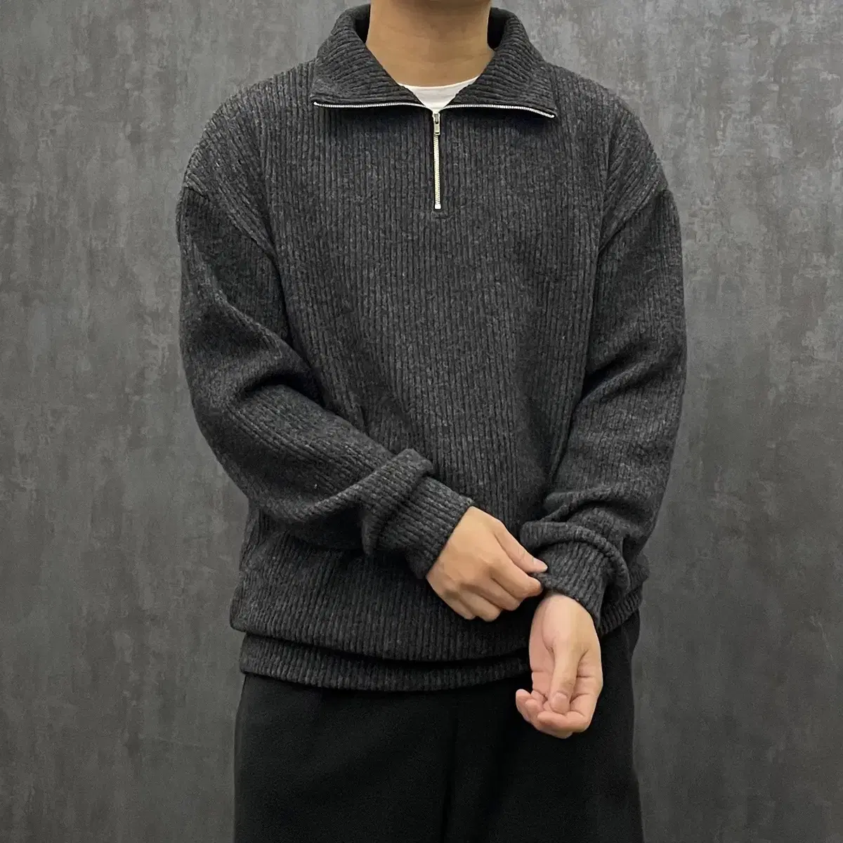 [Pro shop/new] Good price-performance ratio, overfitting vahn zip-up knit menswear