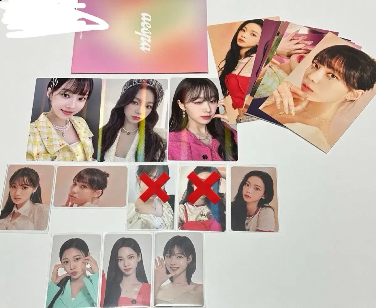 Aespa photocard 2022Seasons Greetings postcard Clio winter karina giselle Ningning