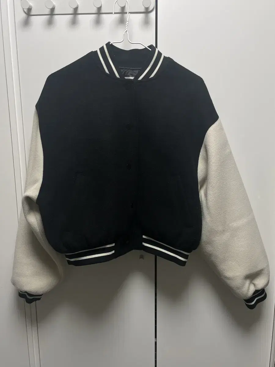 Varsity Jacket Baseball Jumper Cropped