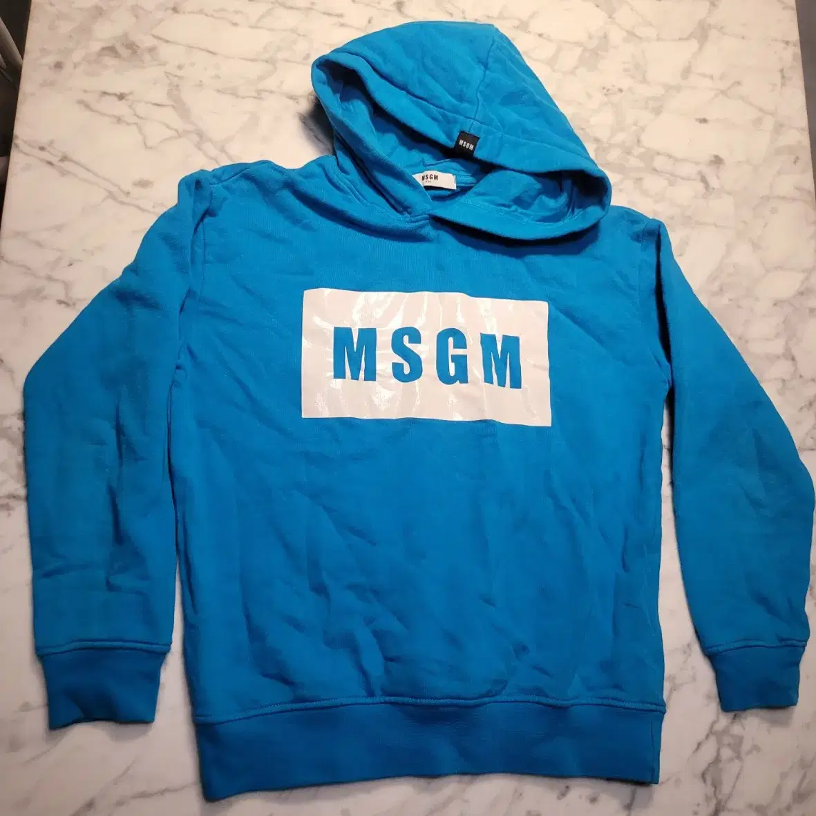 (정품)MSGM 키즈 후드 맨투맨 박스로고