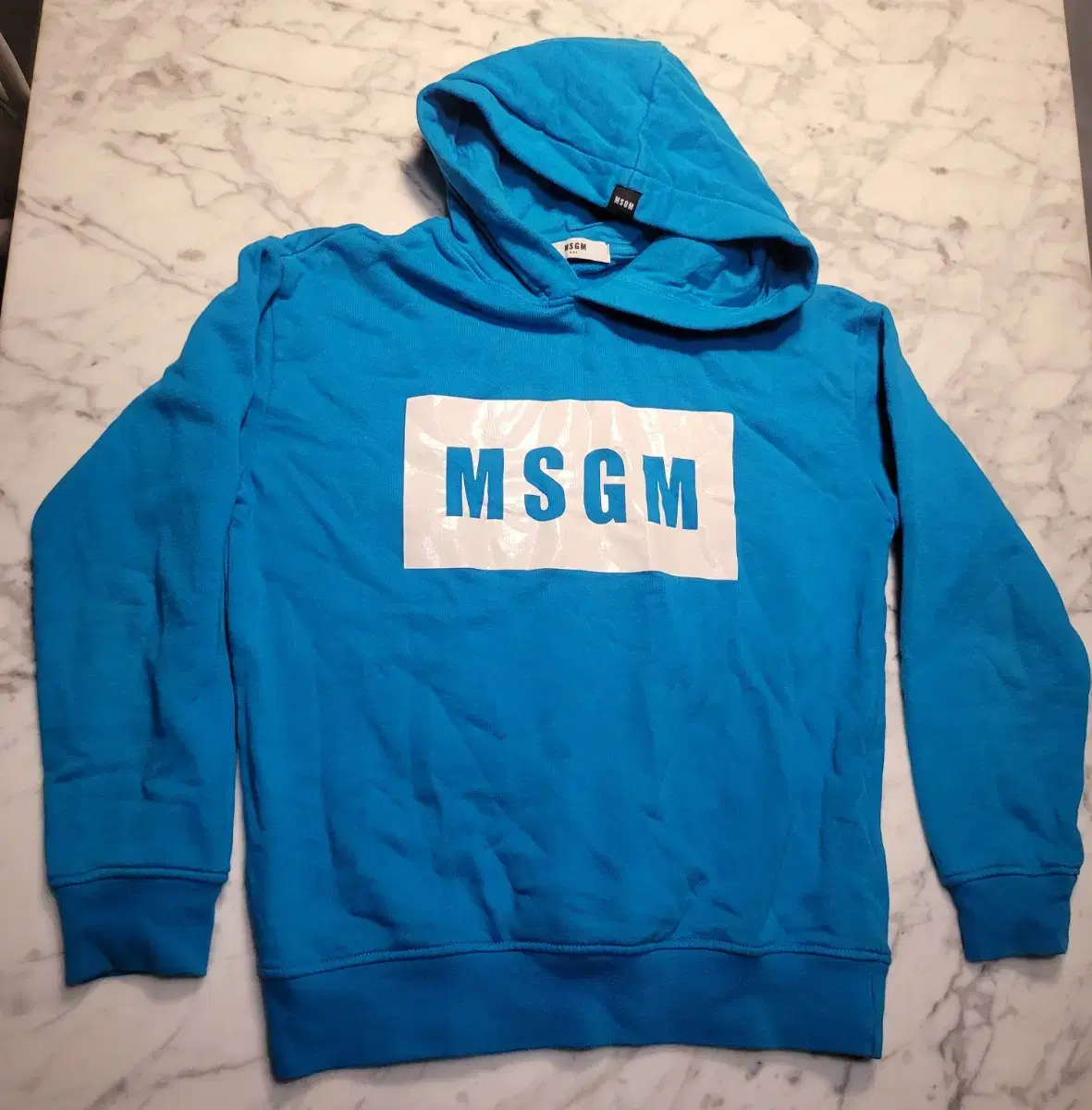 (정품)MSGM 키즈 후드 맨투맨 박스로고