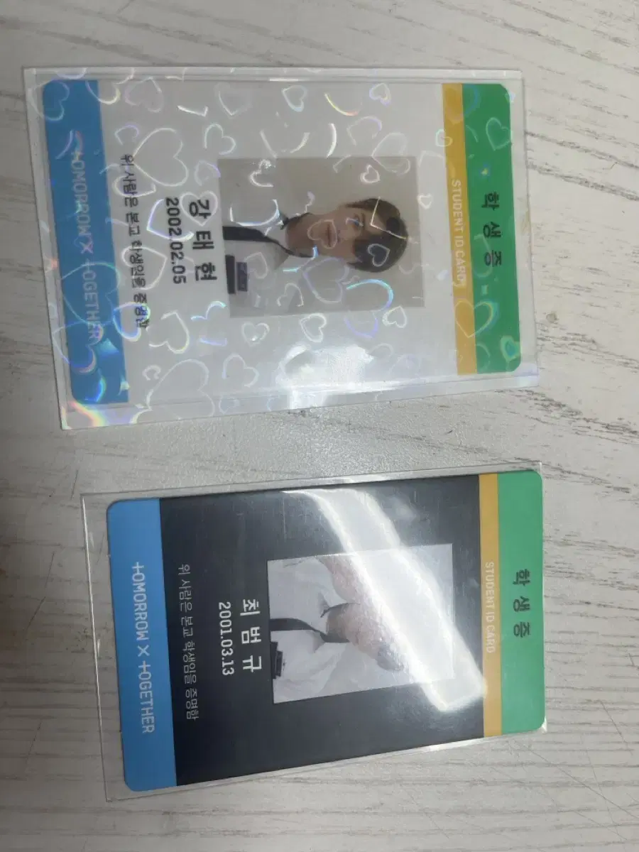 Beomgyu,Taehyun student IDs for sale!!!