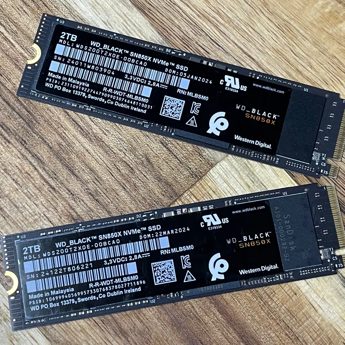 WD BLACK SN850X 2TB M.2 NVMe SSD