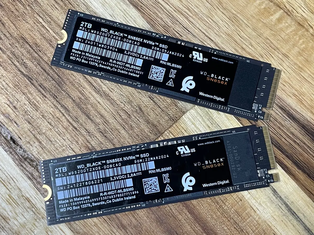 WD BLACK SN850X 2TB M.2 NVMe SSD