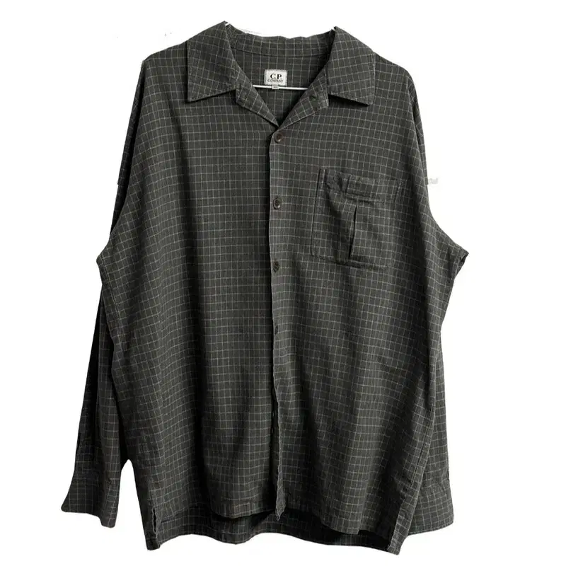 [105] CP Company Check Shirt Gray