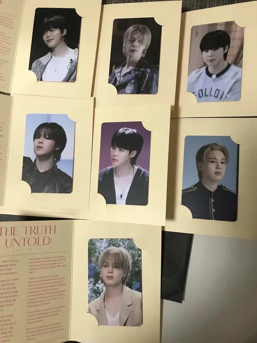 BTS Bangtan jimin 1 set of exhibition limited photo kard