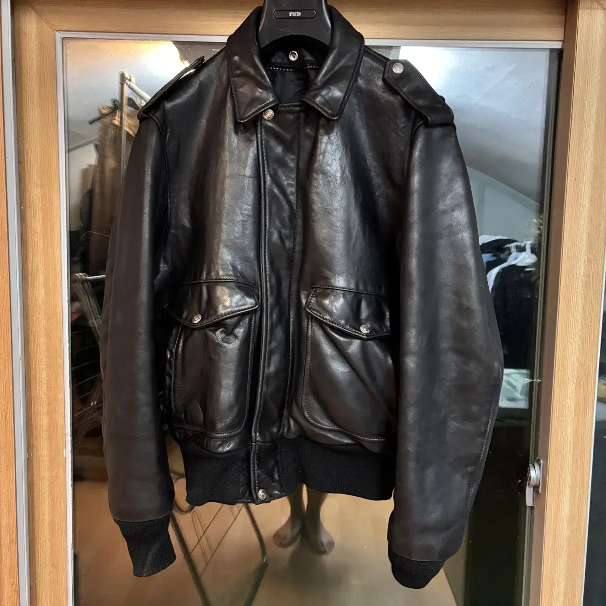 schott G-1 Leather Jacket, size 40