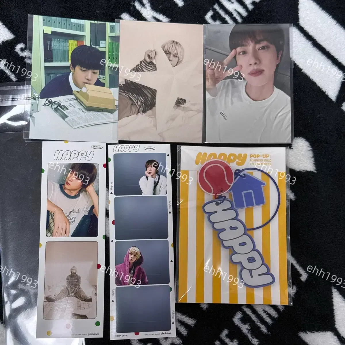 bts jin happy pop up 7minwon pre-order benefit set wts