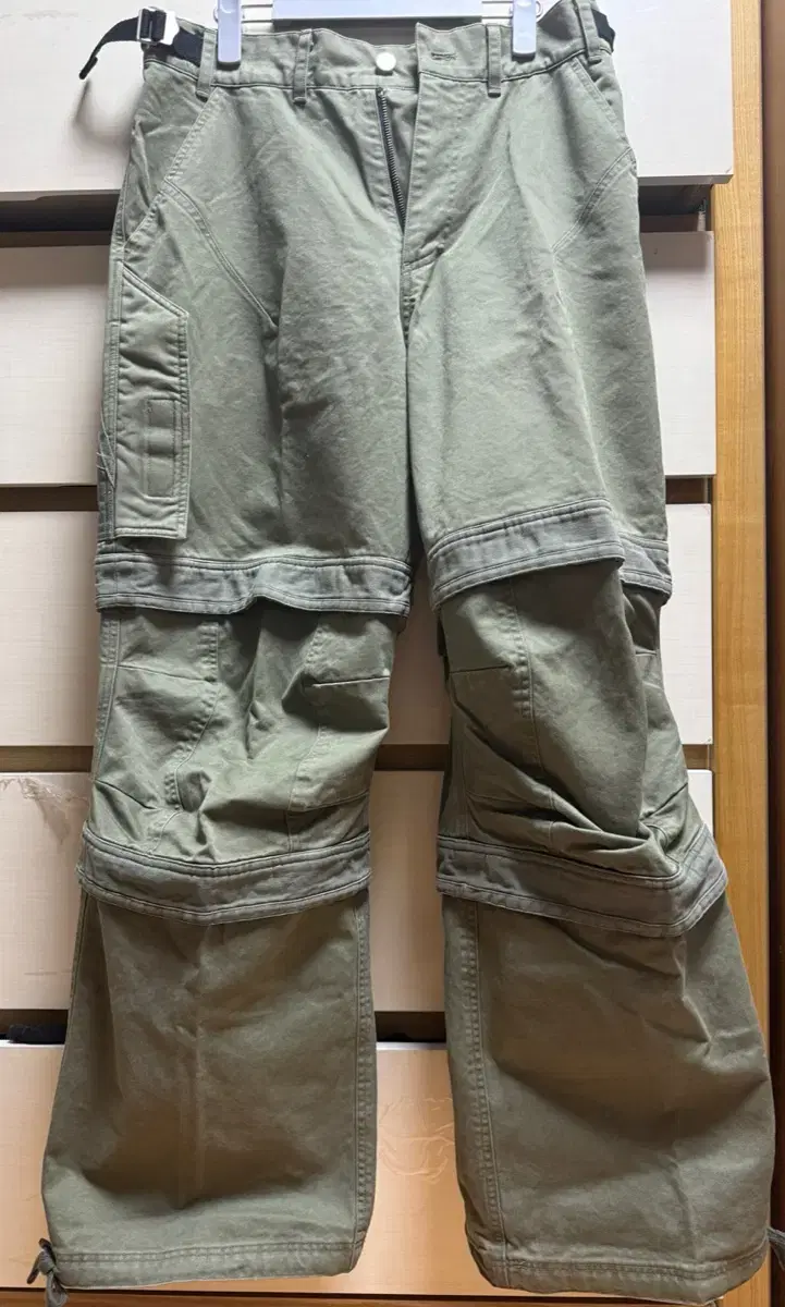 PaaLayered cargo pants khaki size 2