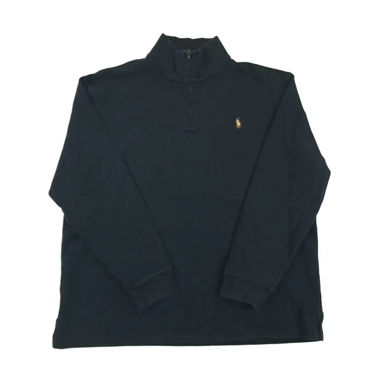 (CS155) XL polo black half zip up (q certified) long sleeve knit