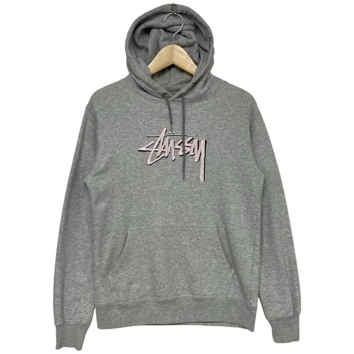 스투시 Stussy 라구나비치 핑크 스탁 자수 로고 후드티