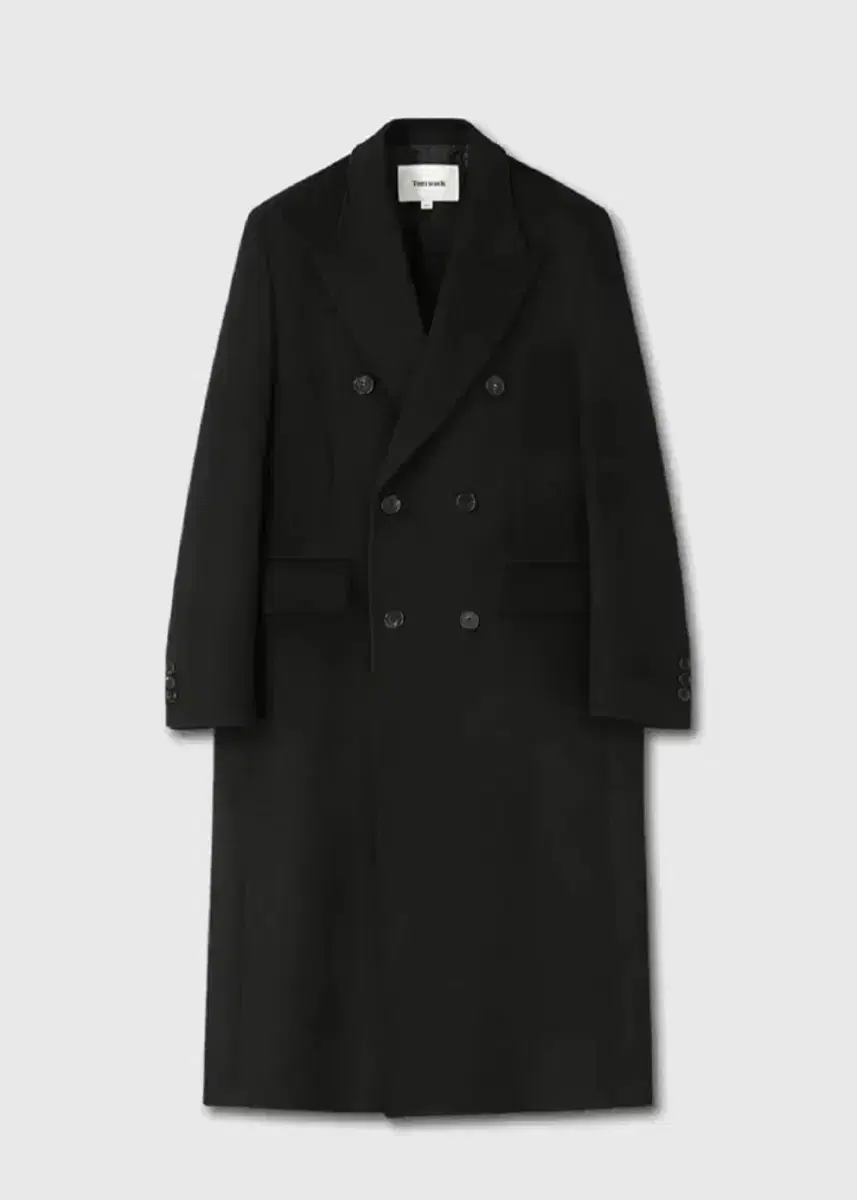 m) Tony Weck cashmere double-breasted tailored coat