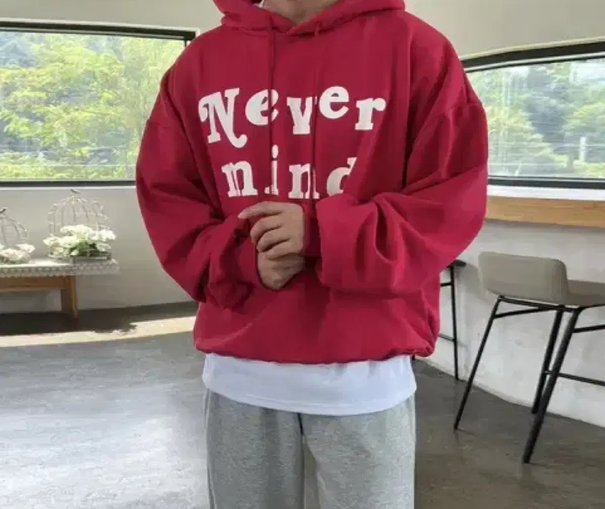 Nevermind Red Hoodie