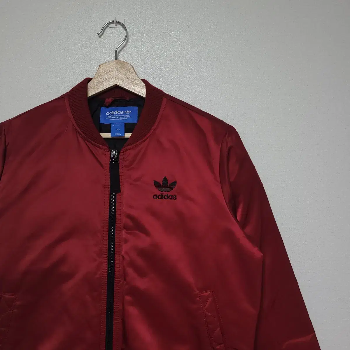 (85) ADIDAS Women's Padded Jacket Burgundy Bomber Jacket