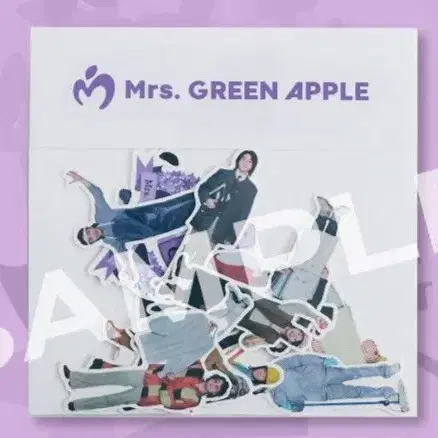 Mrs.green apple 미세스그린애플 라일락 스티커