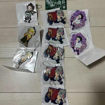 피자라 귀멸의 칼날 고무 스트랩 탄지로 이노스케 젠이츠 코쵸우 시노부