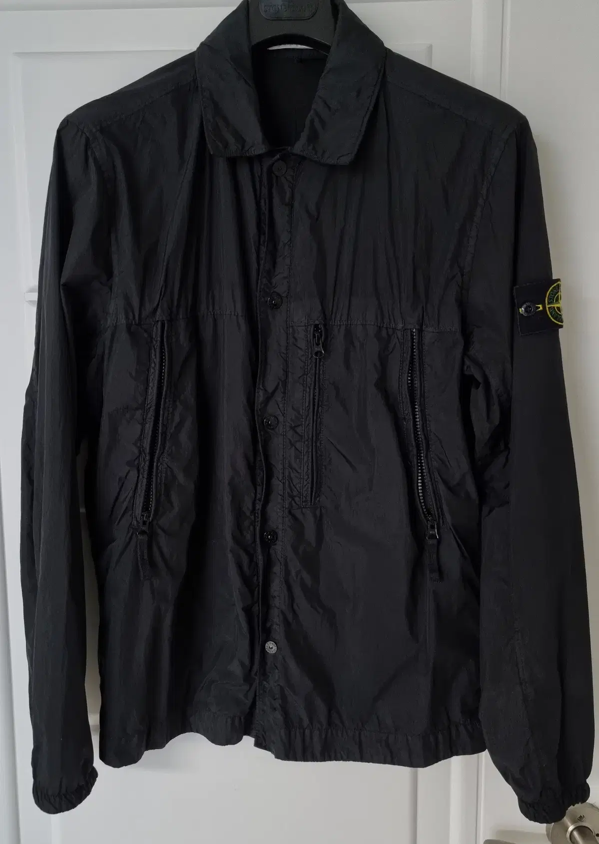 19FW Stone Island Crinkleclap Shirt Windbreaker M Kim Jae Woo Jacket