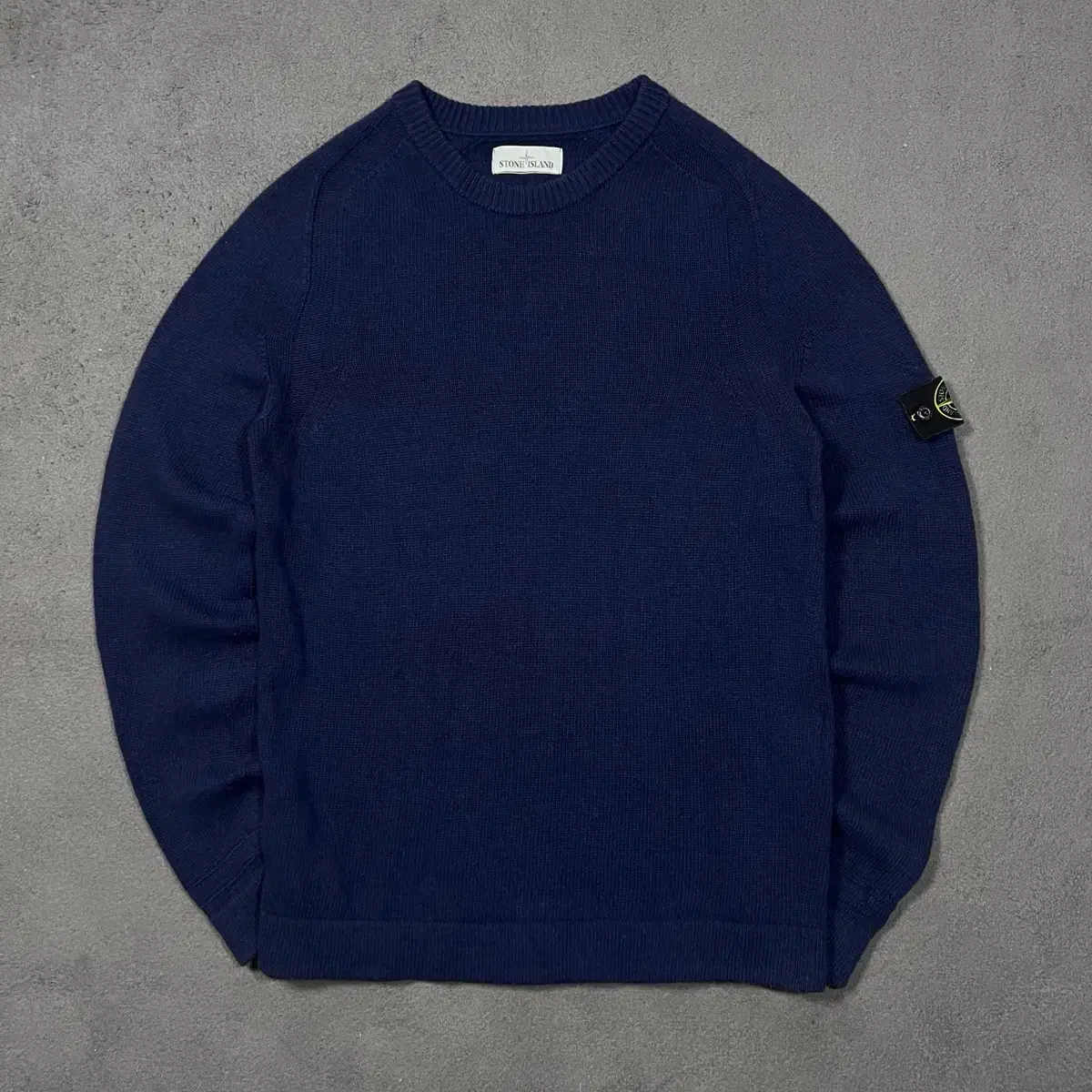 Stone Island 18FW Roundneck Navy Wool Knit