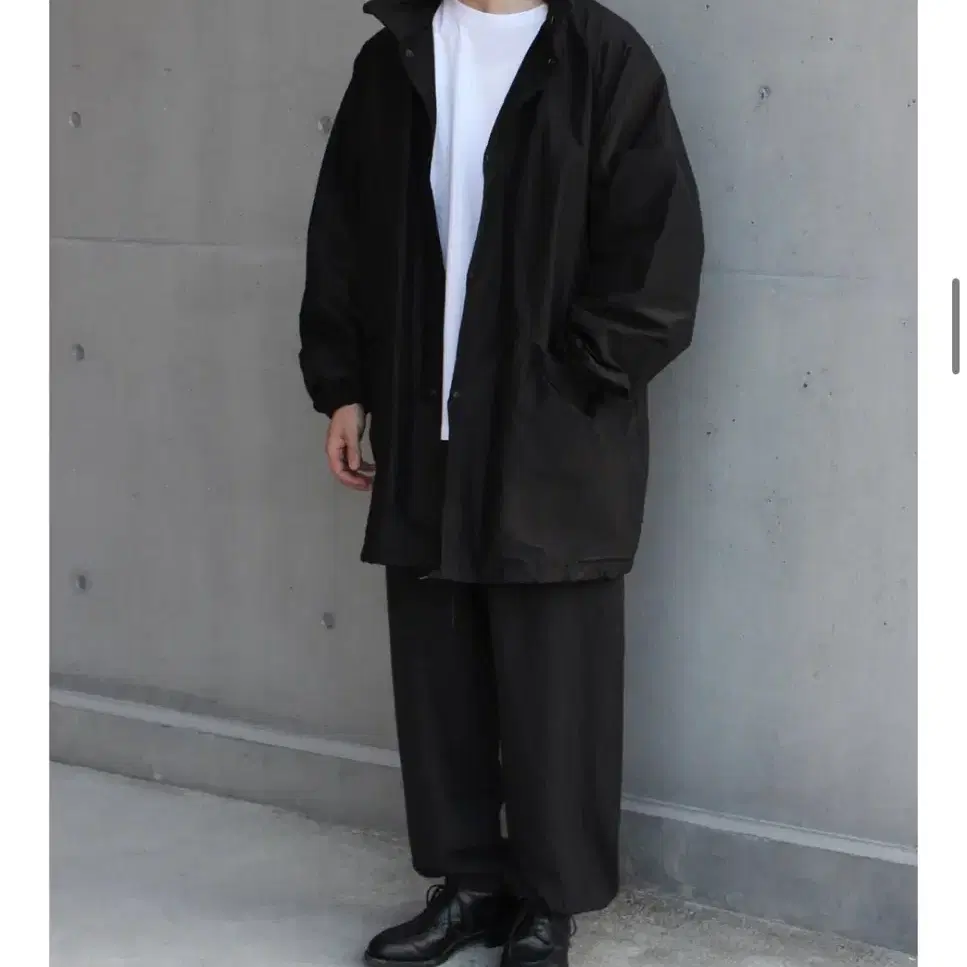 코모리 23fw 실크코튼 후드코트 2size