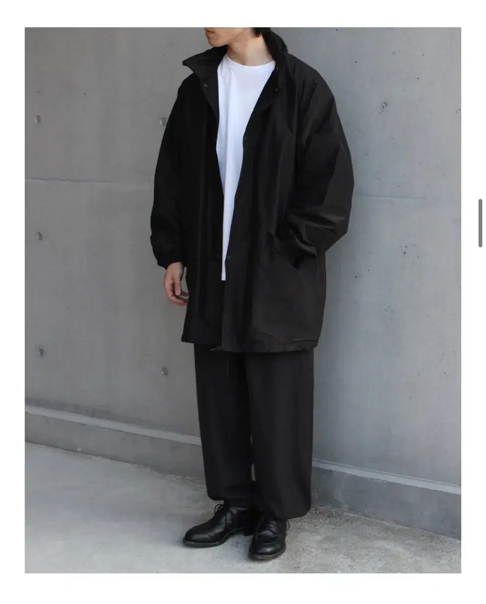 코모리 23fw 실크코튼 후드코트 2size