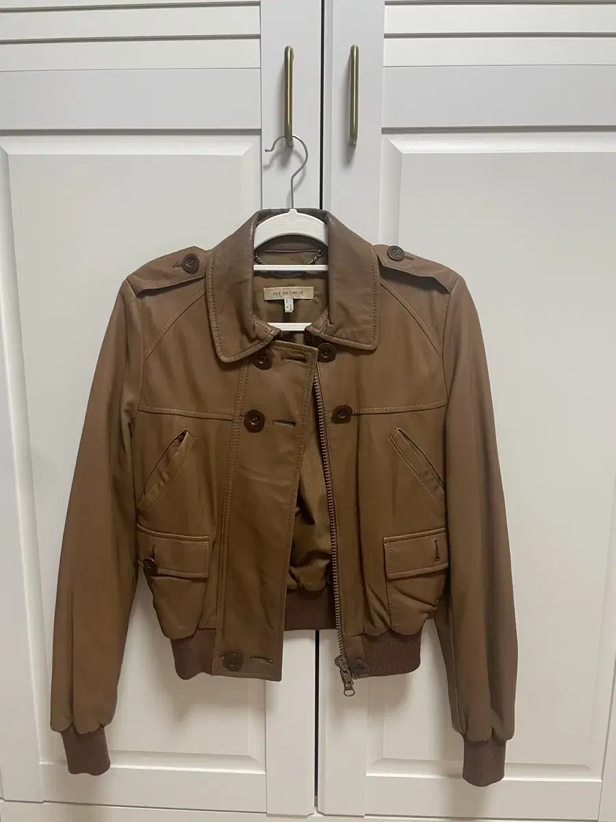 Seebychloe Seebychloe Brown leather jacket