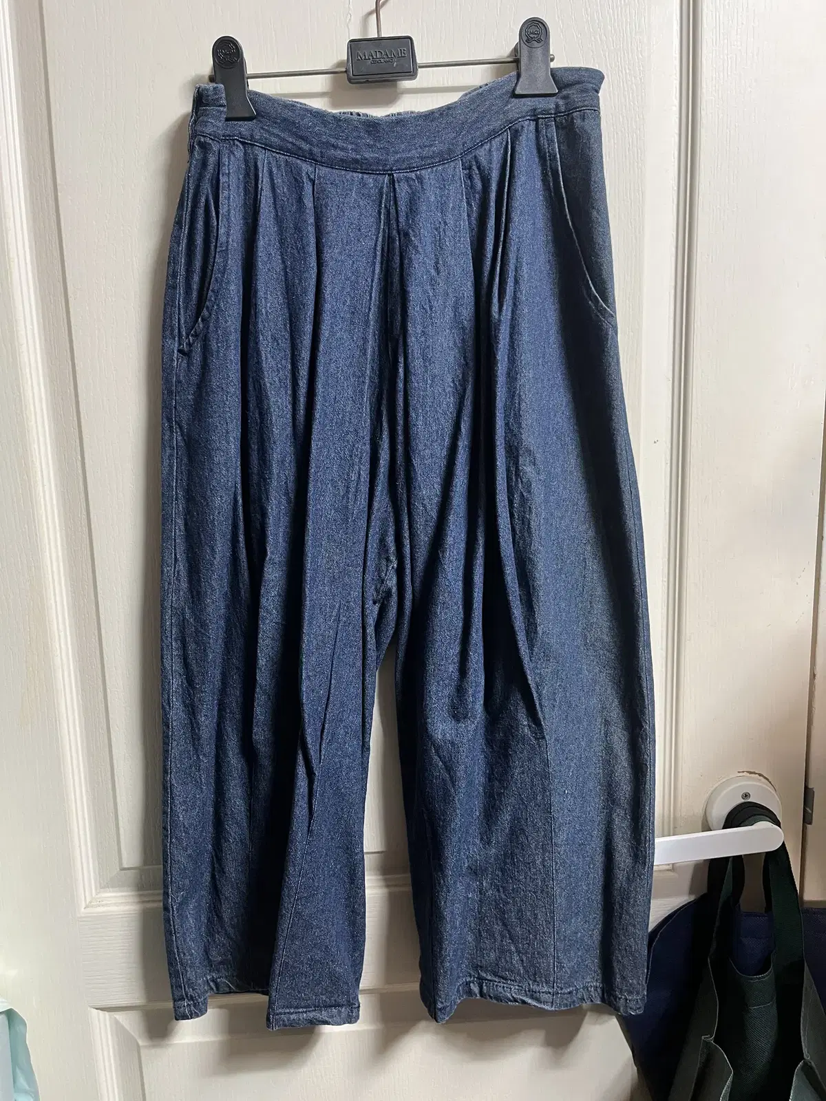 JapanVintage Japanese Denim Kendo Pants Skirt Pants Needles