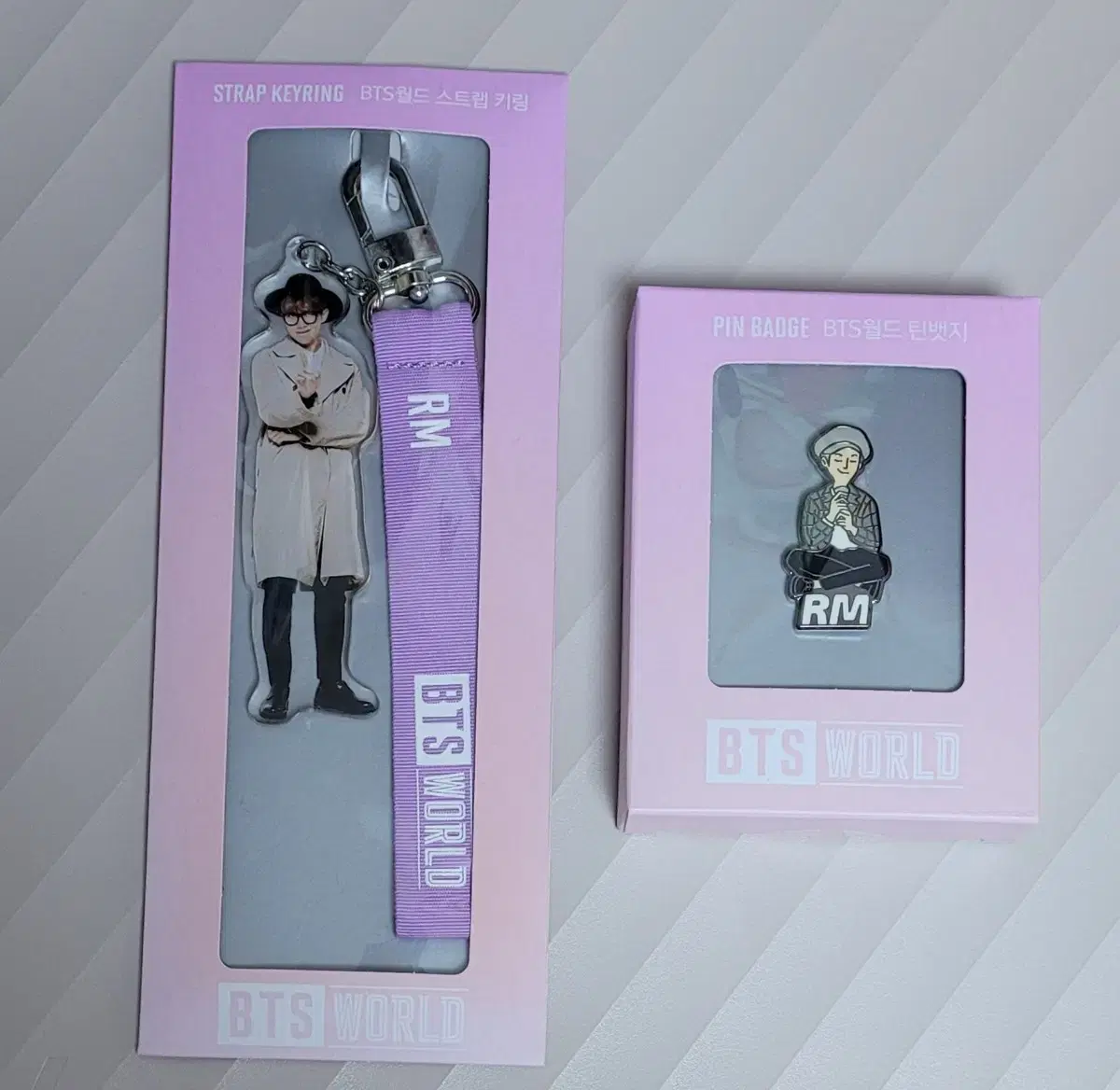 BTS Namjoon (Strap Keyring + Tin Badge) Unsealed Bulk