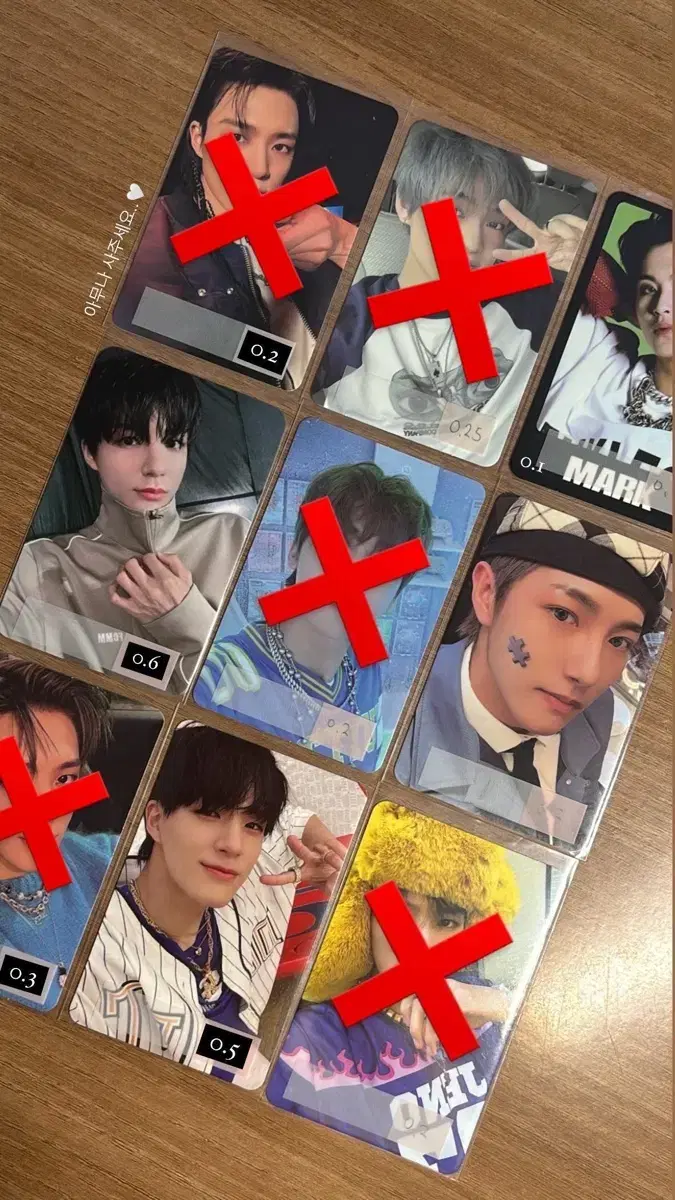 Nct jeno,mark,renjun,chenle,jaemin photocard sell it !-!