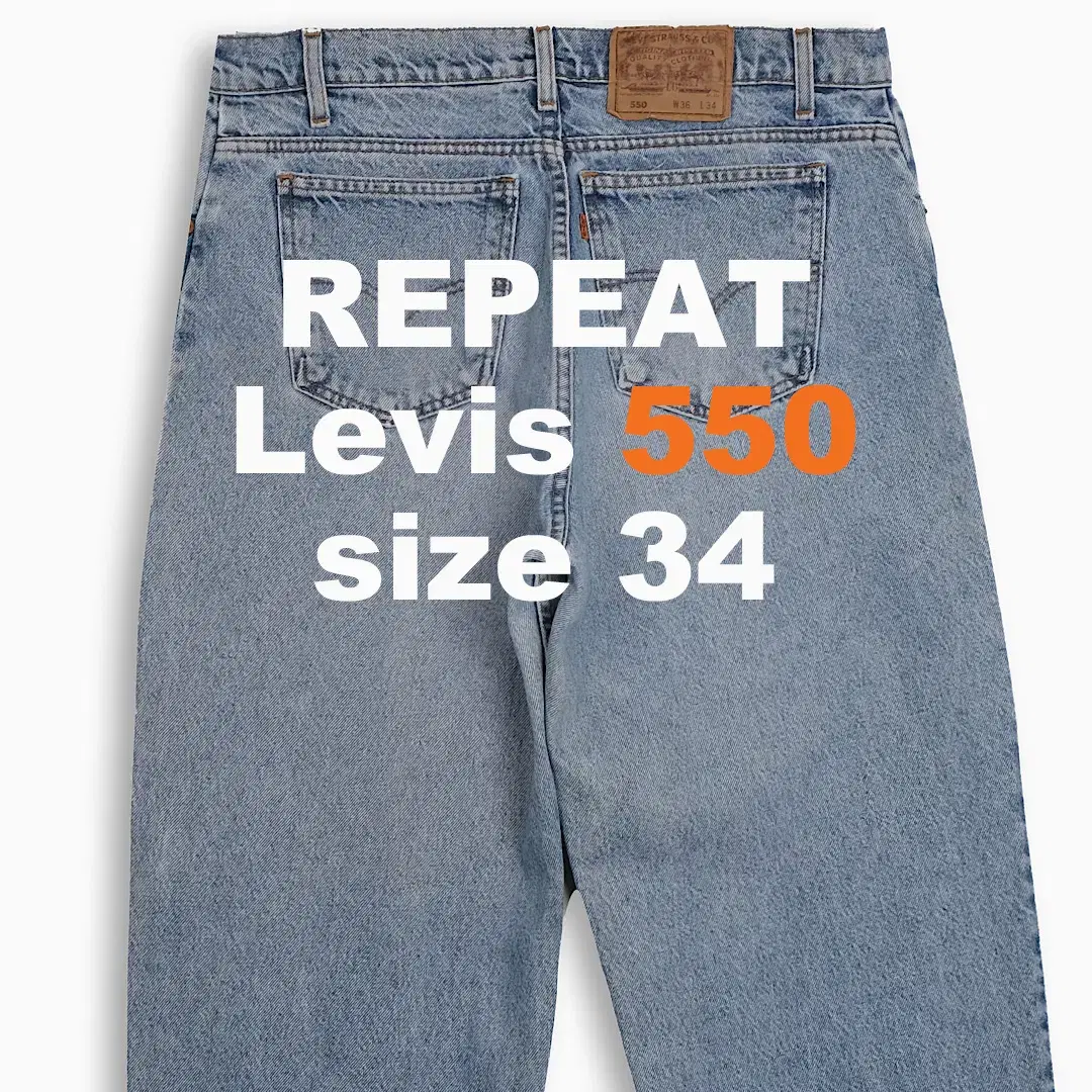 Levi's 550 Orangetab 90s USA 34 Inch OR55036104