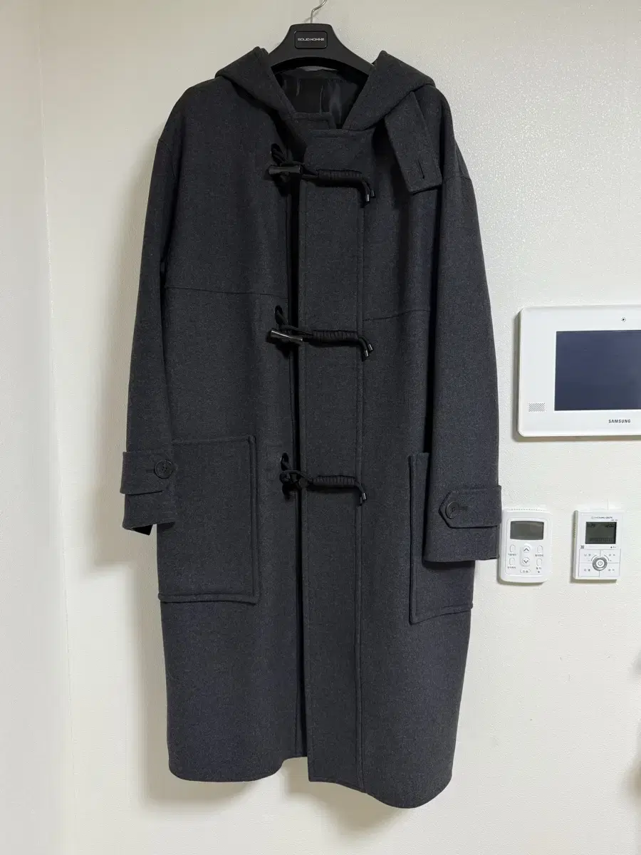 [46]20FW Solid Homme Duffel Coat