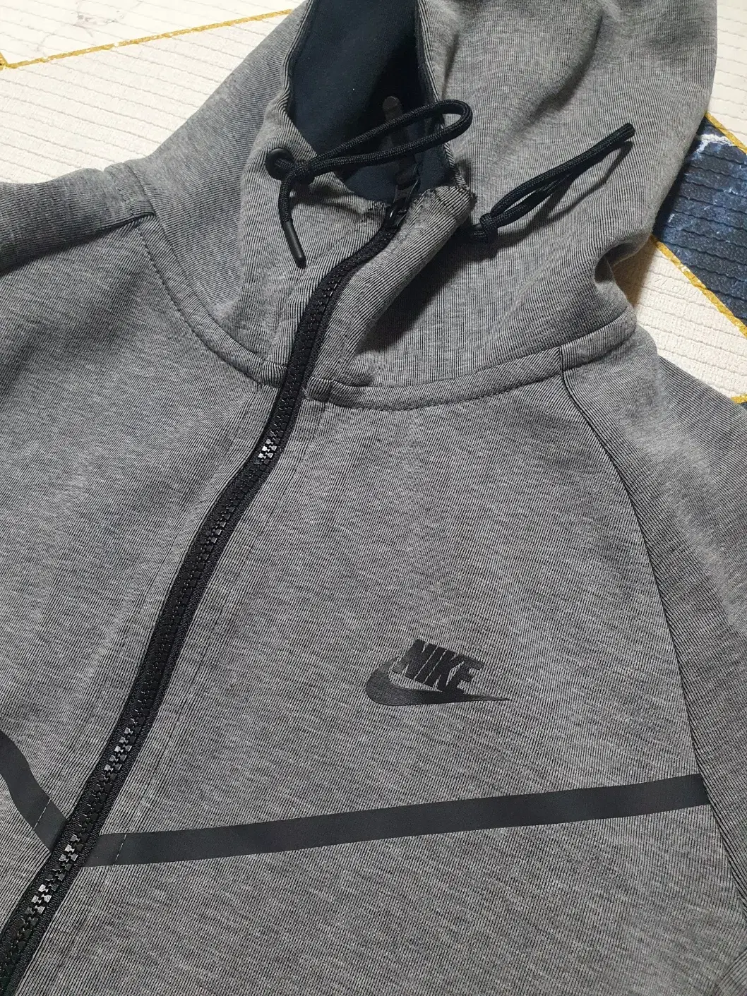 Nike Techpack Hoodie Zip Up Grey Size 100