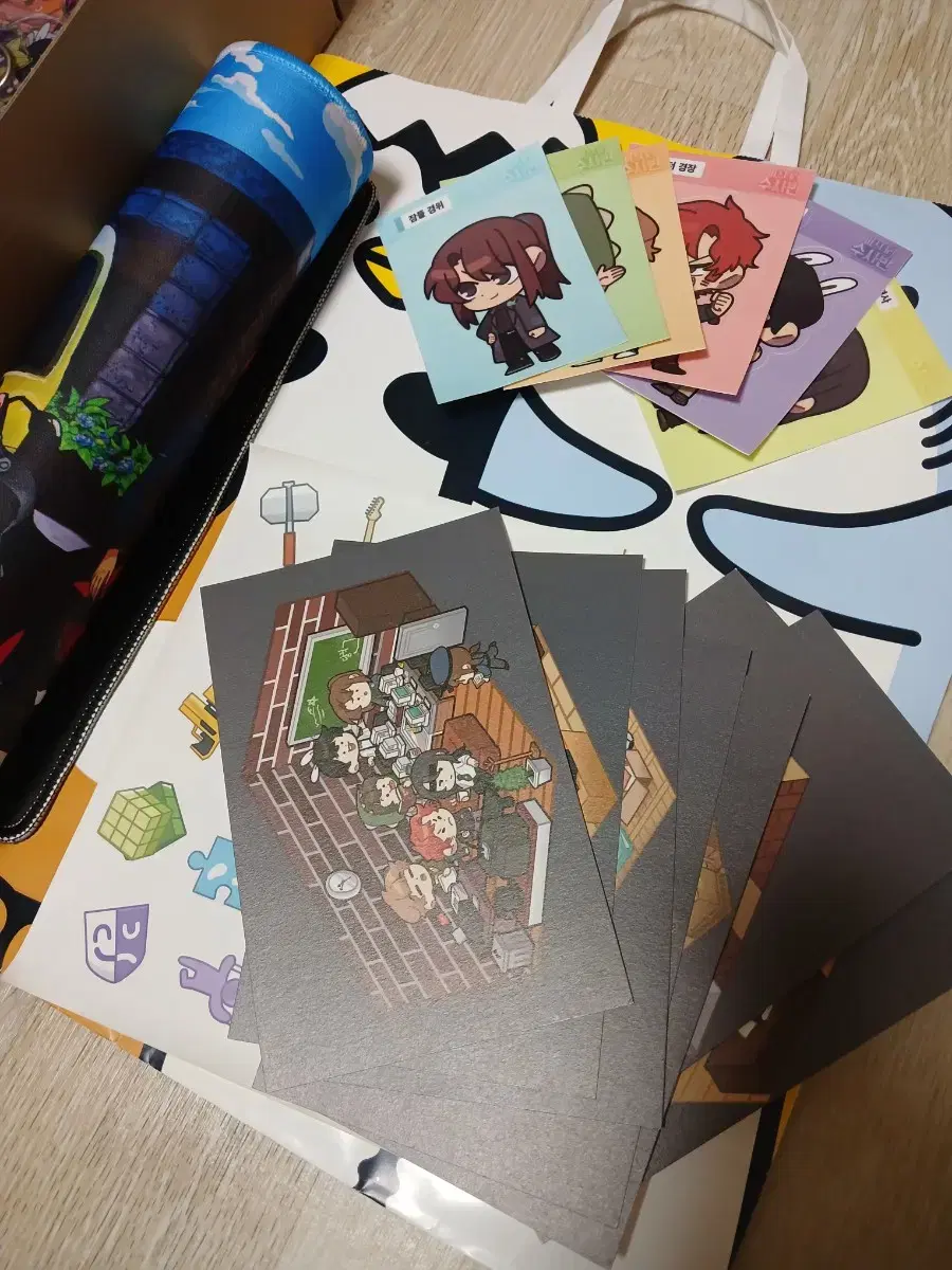 Sleepground TV Misubahn Goods postcard + Tibusil + sticker bulk sells