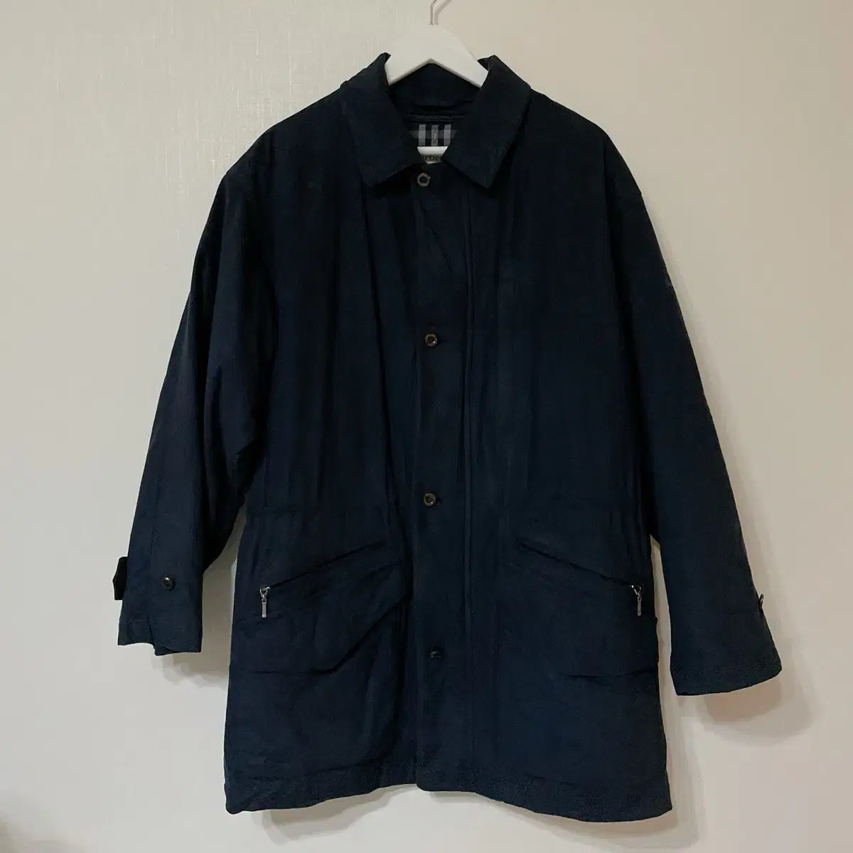 Burberry Navy Semi Jacket Lined