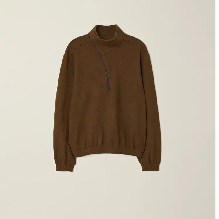 누마레 EE 커브드 하프 울 집업  CURVED HALF WOOL ZIP