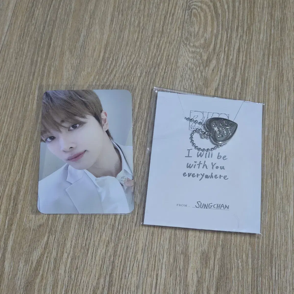 Rize Valentine's Day sungchan necklace photocard