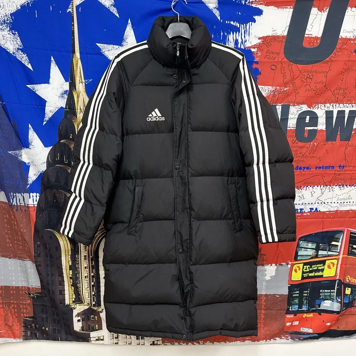 Old School Adidas Big Logo Overfit Long Padded M95