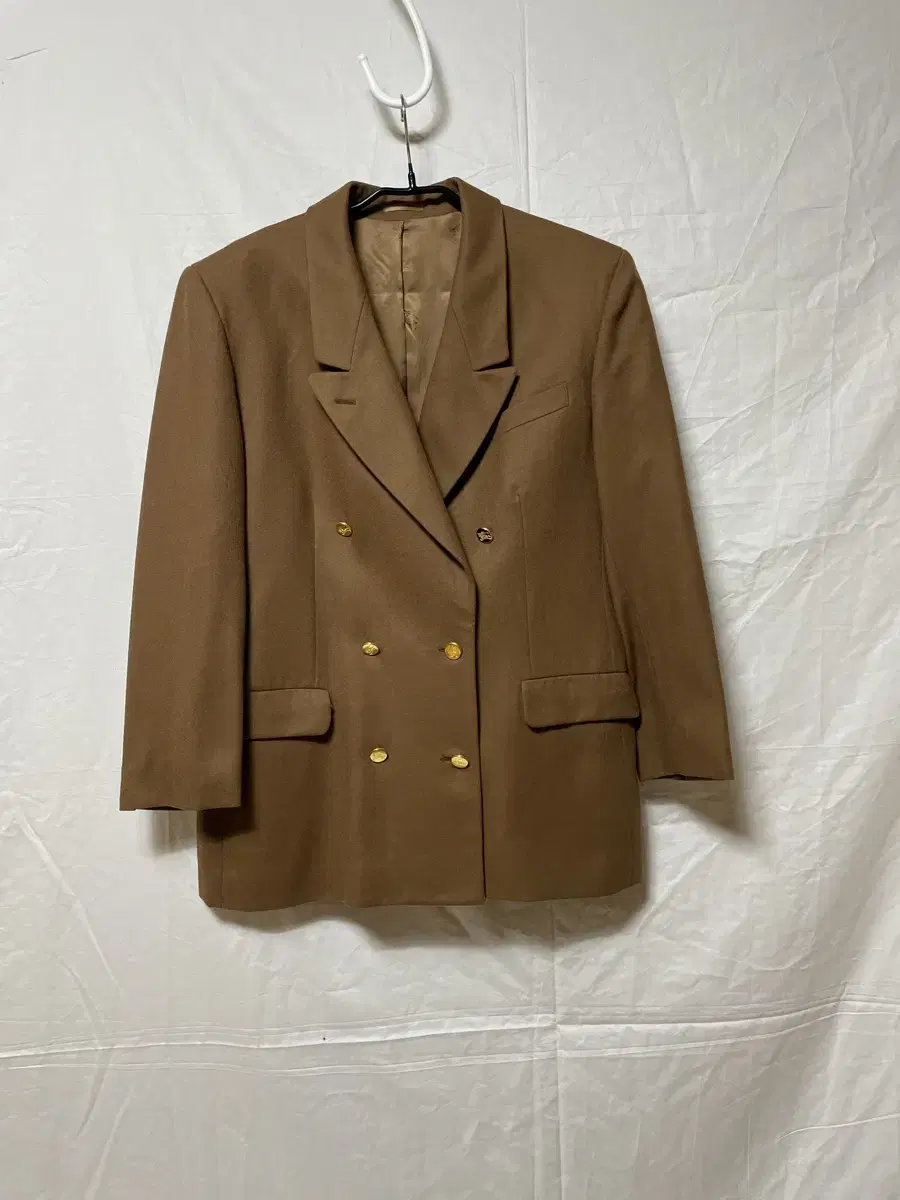 Genuine British Old Burberry 100% Wool Jacket Camel