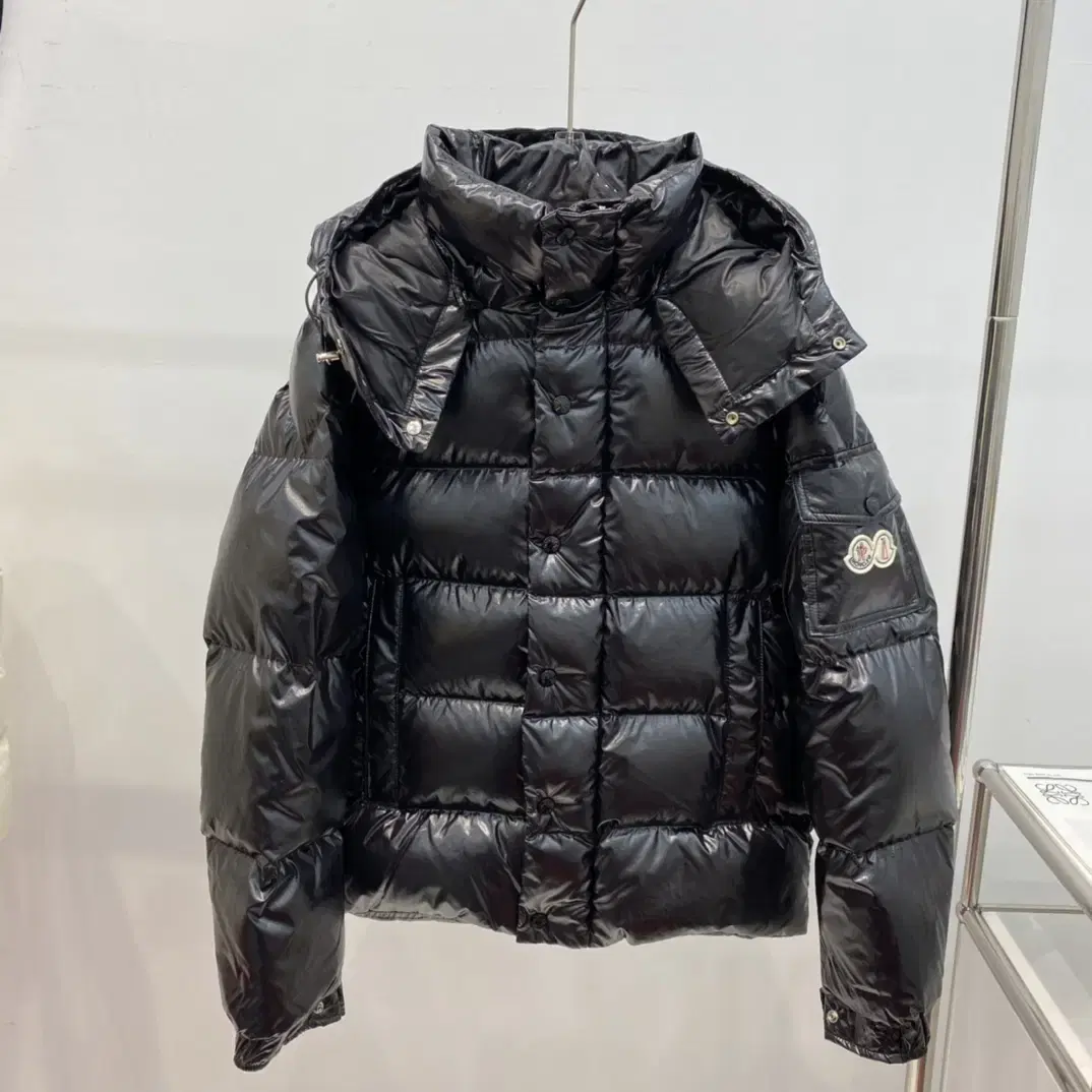 Moncler Men's Winter Black Hooded Jacket Coat Padded