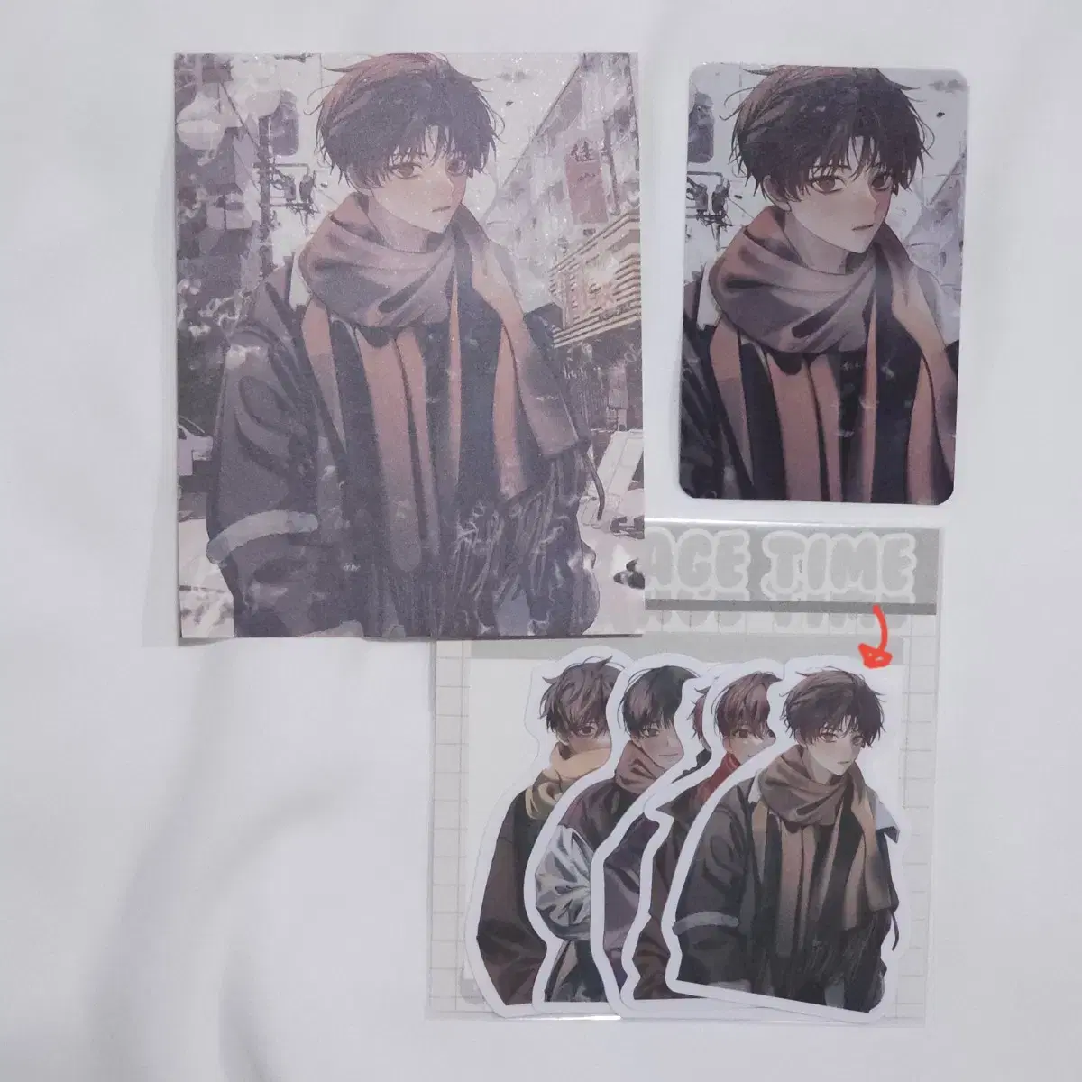 Sung Junsoo Seoktom Winter Set photocard sticker postcard Garbage Time Piece Sticker Photo Card