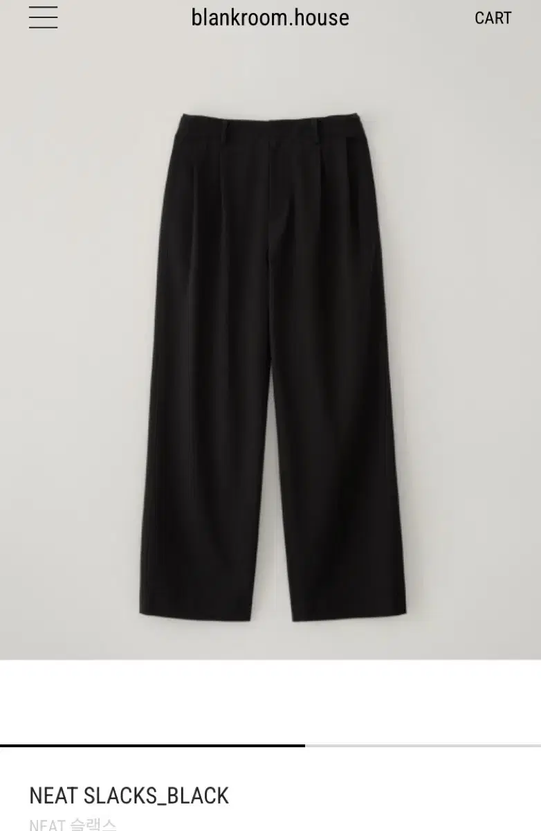 Blankroom NEAT Slacks Black