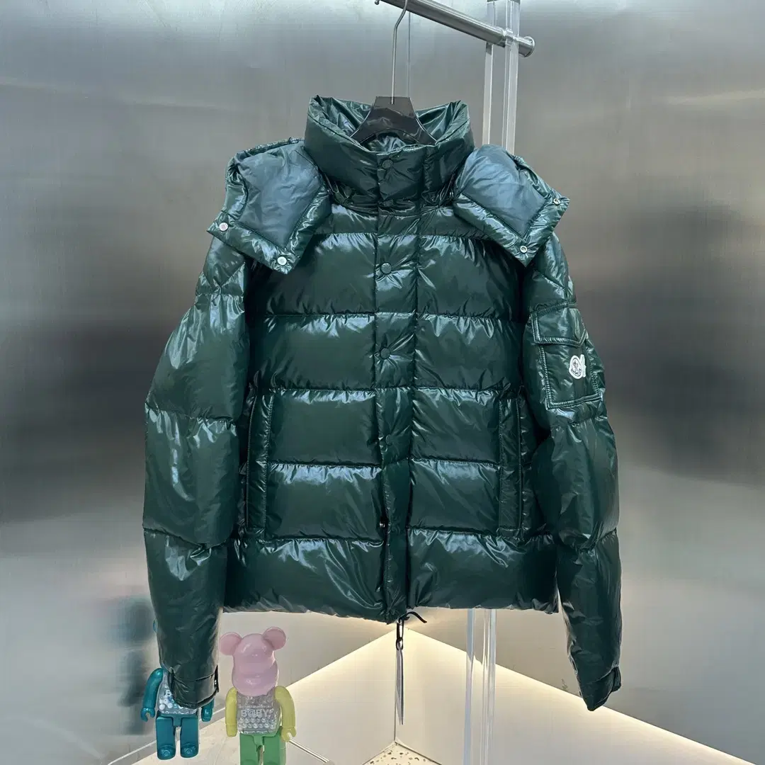 Moncler Men's Winter Green Hooded Jacket Coat Padded