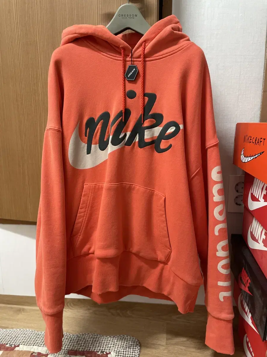 Nike x CPFM Shoebox Orange Hoodie