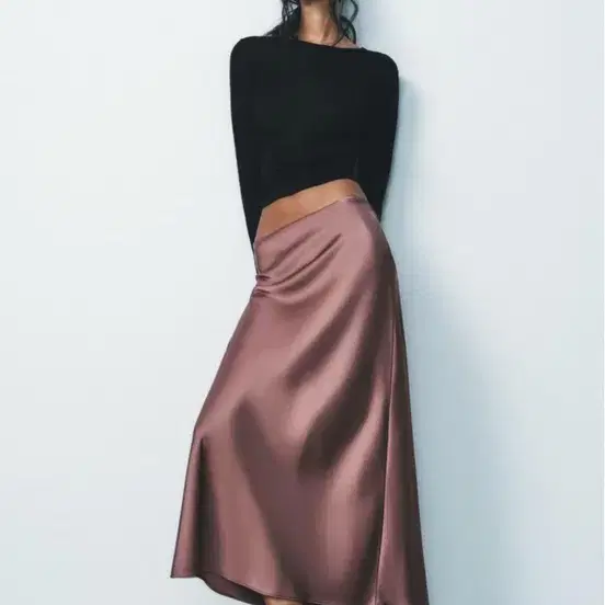 Zara satin skirt