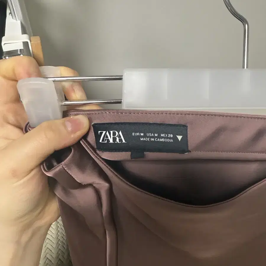 Zara satin skirt