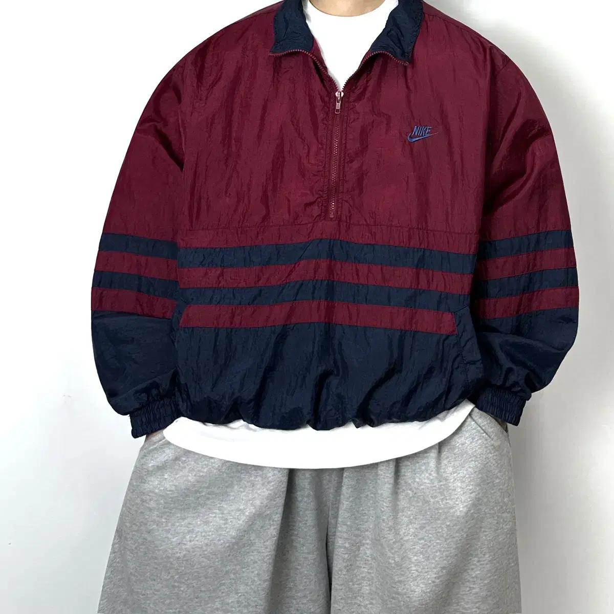 Nike Big Logo 90s Oldschool Overfit Anorak Windbreaker