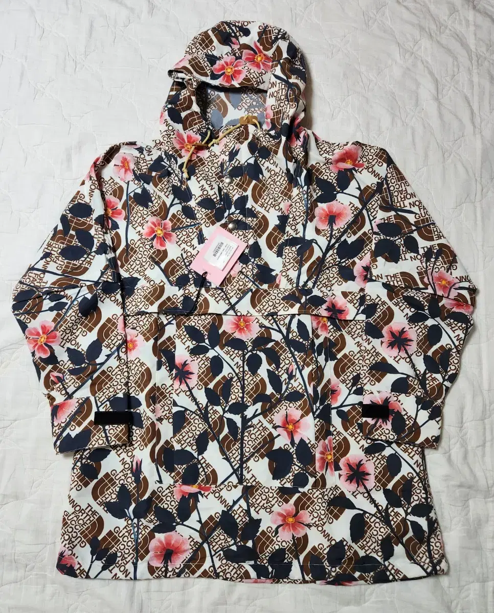 Gucci The North Face Collaboration Flower Print Anorak Jacket